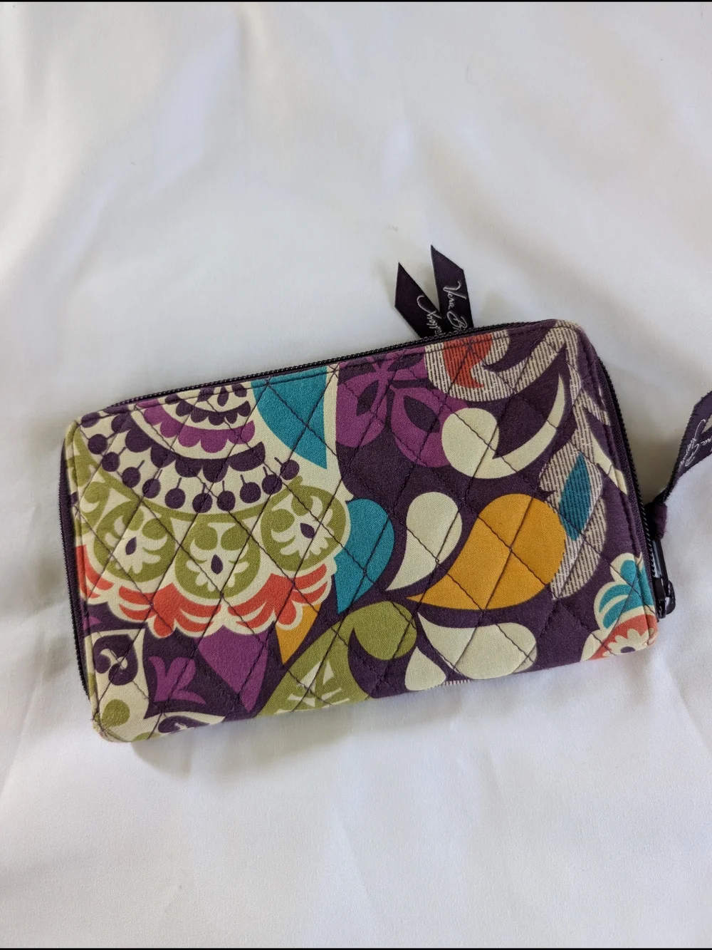 Vera Bradley Plum Crazy Quilted Wallet